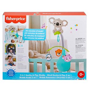 Fisher Price Φορητό Περιστρεφόμενο με Ζωάκια 3 σε 1
