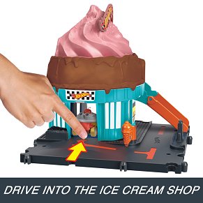 Hot Wheels® Πίστα City - Downtown Ice Cream Swirl (HTN77)
