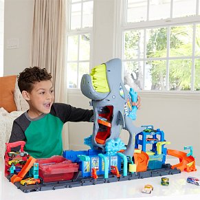 Hot Wheels® City Ultra Shark Πλυντήριο Αυτοκινήτων Με Αυτοκινητάκι Color Reveal