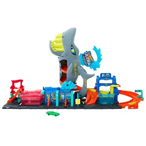 Hot Wheels® City Ultra Shark Πλυντήριο Αυτοκινήτων Με Αυτοκινητάκι Color Reveal