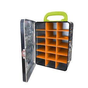 Hot Wheels® Μεταλλική Βαλίτσα- θήκη αποθήκευσης 18 αυτοκινήτων Πορτοκαλί