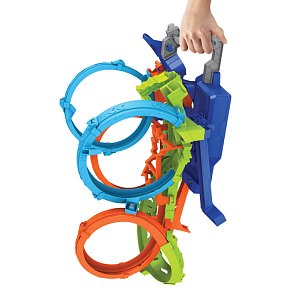 Hot Wheels Action Σετ Πίστας με 4 Βρόχους & Μηχανοκίνητο Εκτοξευτή με Αυτοκινητάκι