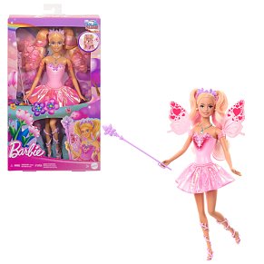 Κούκλα Barbie Νεράιδα Μαγική Μεταμόρφωση – Φτερά με Αλλαγή Χρώματος