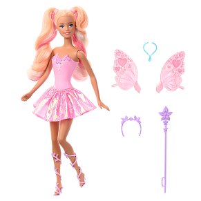 Κούκλα Barbie Νεράιδα Μαγική Μεταμόρφωση – Φτερά με Αλλαγή Χρώματος