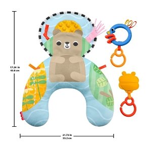 Fisher-Price Sensory Adventures Μαξιλάρι Tummy Time με Μασητικό & Κουδουνίστρα