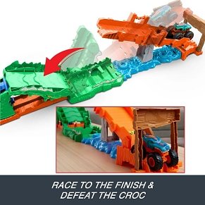 Hot Wheels Monster Trucks Crocodile Crash Challenge Σετ