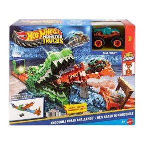 Hot Wheels Monster Trucks Crocodile Crash Challenge Σετ