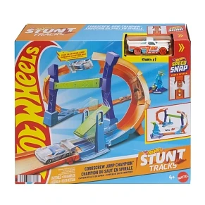 Hot Wheels Stunt Tracks Corkscrew Jump Champion Σετ