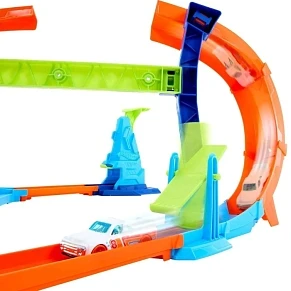 Hot Wheels Stunt Tracks Corkscrew Jump Champion Σετ