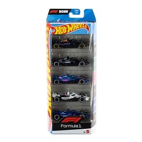 Hot Wheels Formula 1 5-Pack Die-Cast Cars 1:64 Scale