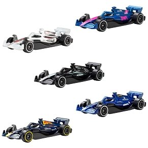 Hot Wheels Formula 1 5-Pack Die-Cast Cars 1:64 Scale