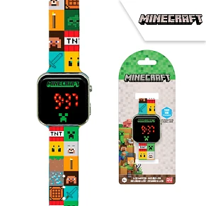 Ψηφιακό LED Ρολόι - Minecraft Spades