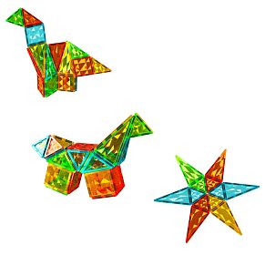 Geomag Magnetic Tiles Gems – Σετ Μαγνητικών Κατασκευών 60 τεμαχίων STEM