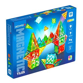 GEOMAG Magnetic Tiles Gems Rocket – Σετ Μαγνητικών Κατασκευών 32 τεμαχίων STEM
