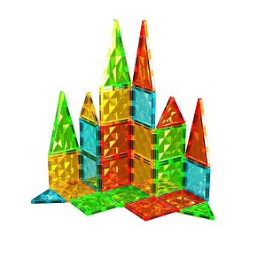 GEOMAG Magnetic Tiles Gems Rocket – Σετ Μαγνητικών Κατασκευών 32 τεμαχίων STEM