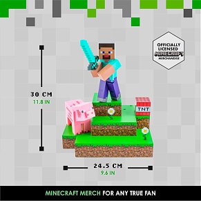 Paladone: Minecraft - Steve Diorama Φωτιστικό