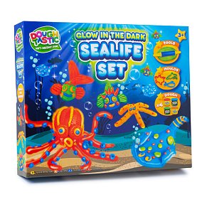 DOH Σετ Πλαστελίνη Glow In The Dark Θαλάσσια ζωή
