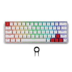 Spartan Gear - Pegasus 2 RGB Wired & Wireless 63 keys Mechanical Gaming Keyboard (color: White)