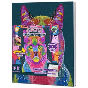 Diamond Painting Σετ: Γάτα