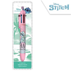 Stitch 6-Color Pen | Multi-Color Ballpoint Pen for Kids