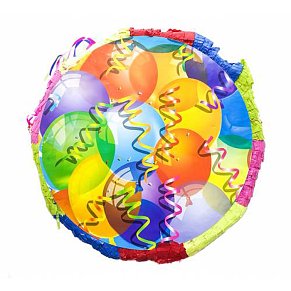 Pinata Balloon Party Round