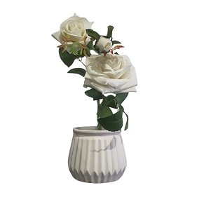 Artificial Rose Flower in Decorative Pot 30cm