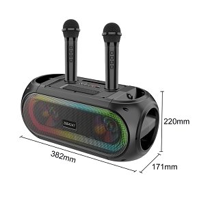 SING-E ZQS4247 Bluetooth Ηχείο Karaoke με 2 Ασύρματα Μικρόφωνα