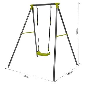ePRO Μονή Μεταλλική Κούνια 180cm