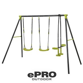 ePRO Διπλή Μεταλλική Κούνια με Glider