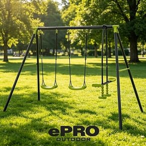 ePRO Διπλή Μεταλλική Κούνια με Glider
