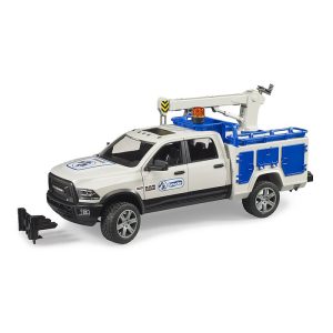 BRUDER RAM 2500 Service truck with rotating beacon light