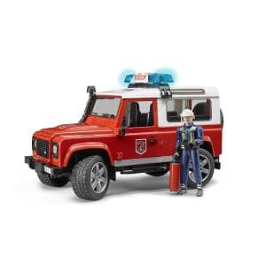 BRUDER Πυροσβεστικό Land Rover station wagon με πυροσβέστη