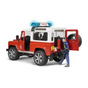 BRUDER Πυροσβεστικό Land Rover station wagon με πυροσβέστη