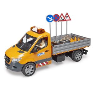 BRUDER Sprinter municipal vehicle with light and sound module, driver and accessories