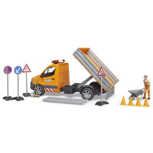 BRUDER Sprinter municipal vehicle with light and sound module, driver and accessories