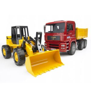 BRUDER MAN Construction truck with articulated road loader