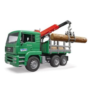 BRUDER MAN Timber truck with loading crane