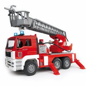 BRUDER MAN TGA Fire engine with selwing ladder