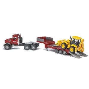 BRUDER MACK Granite Low loader and JCB 4CX