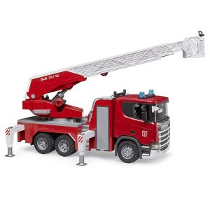 BRUDER Scania Super 560R Fire engine with ladder, waterpump and Light & Sound Module