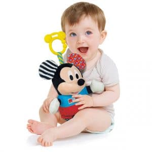 Disney Baby Κουδουνίστρα-Χνουδωτό Mickey
