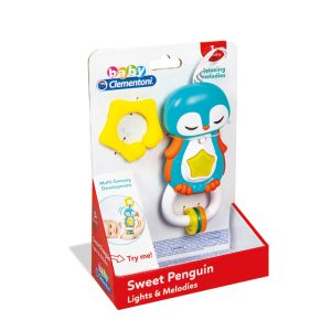 Baby Clementoni Baby Rattle Sweet Penguin Light And Melodies