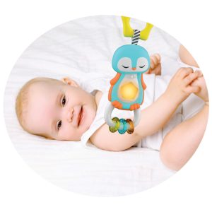 Baby Clementoni Baby Rattle Sweet Penguin Light And Melodies