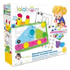LALABOOM PEGBOARD WITH 10PCS BEADS