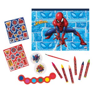 Drawing Set Transparent Bag Spiderman