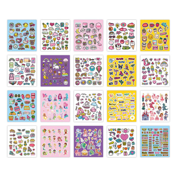 1027 64234 sticker pages girls print