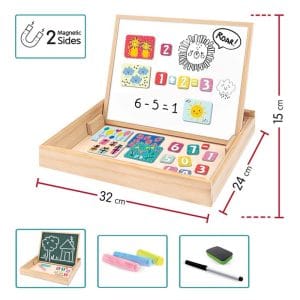 MAGNETIC BOARD TABLE EASEL