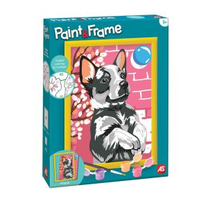 Paint & Frame Playful Husky