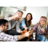 group of friends relaxing, having fun and hanging out together