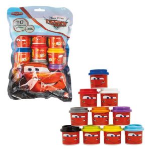 Disney Cars Polybag With 10 Pots And 3D Caps 280gr